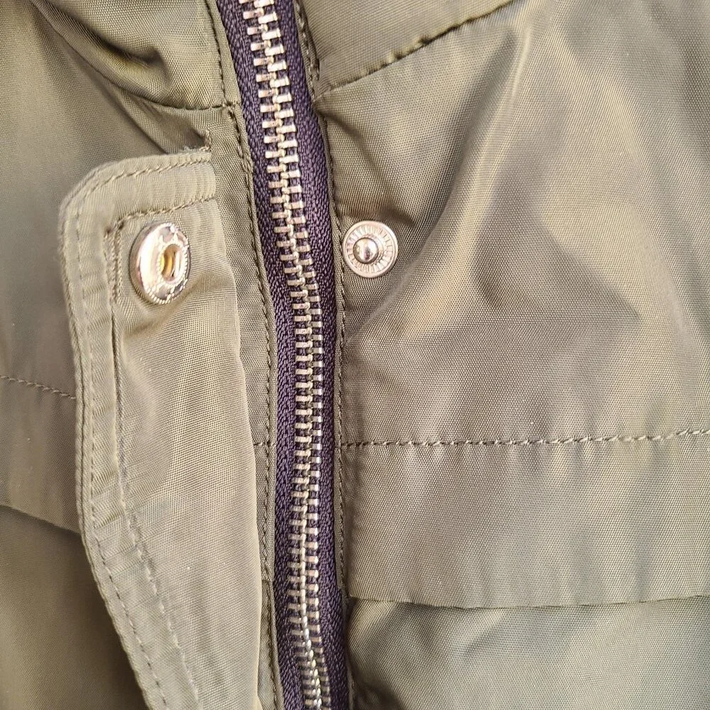 Tarore Junior's Girl Hooded Jacket Parka Coat Pockets Olive Green Size 152/12A